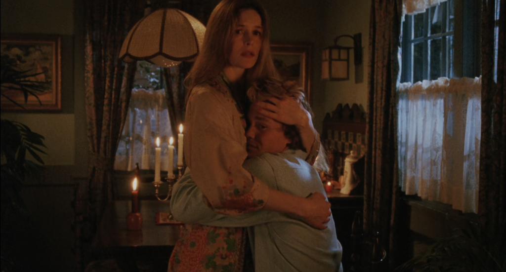 Alice Krige and Brian Krause despair for their future. 